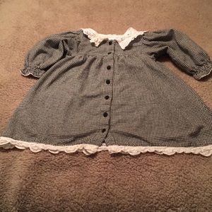 Vintage Allison Rose 100% Cotton Checked Dress